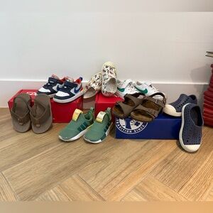 Toddler Sneakers - Size 6 - Birkenstock - Nike Disney Native Adidas - 7 pairs